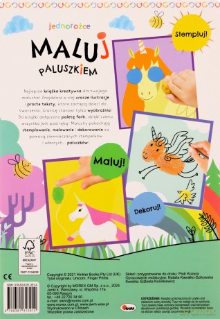 Jednorożce. Maluj paluszkiem [KSIĄŻKA]