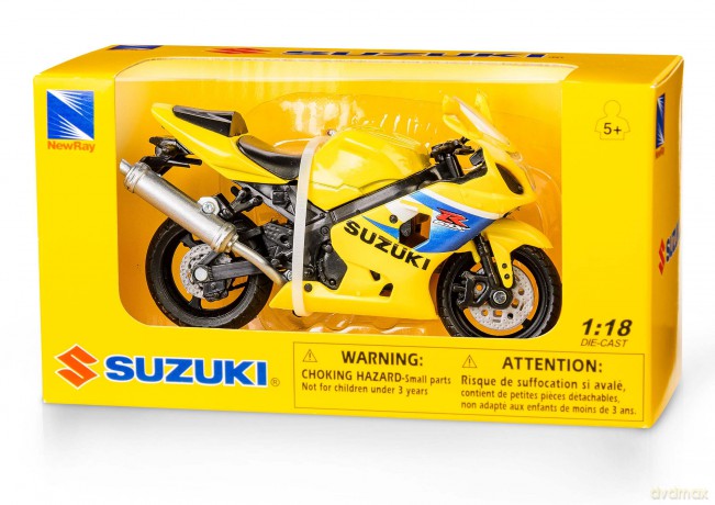 Motocykl Suzuki GSX R600 w skali 1:18