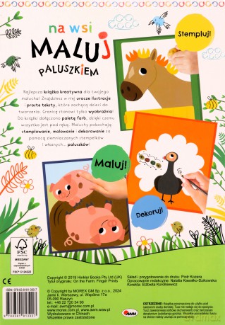 Na wsi. Maluj paluszkiem [KSIĄŻKA]