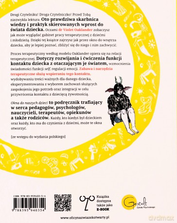 Okna do naszych dzieci. Terapia dzieci i młodzieży w podejściu Gestalt - Violet Oaklander [KSIĄŻKA]
