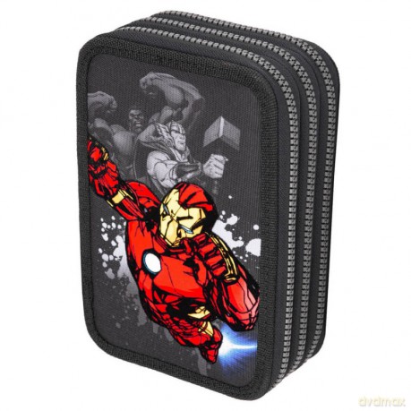 Piórnik 3-komorowy z wyposażeniem Coolpack Disney Core Jumper 3 Avengers