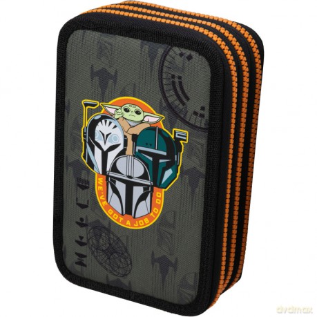 Piórnik 3-komorowy z wyposażeniem Coolpack Disney Core Jumper 3 Mandalorian