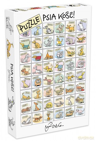 Puzzle 1000 el. Psia kość! [PUZZLE]