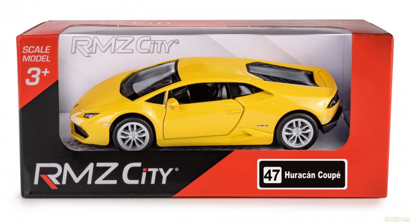 RMZ City Lamborghini Huracan LP610-4 żółty w skali 1:36