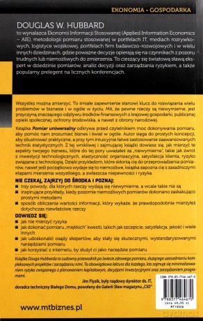 Pomiar Uniwersalny - Douglas W Hubbard [KSIĄŻKA]