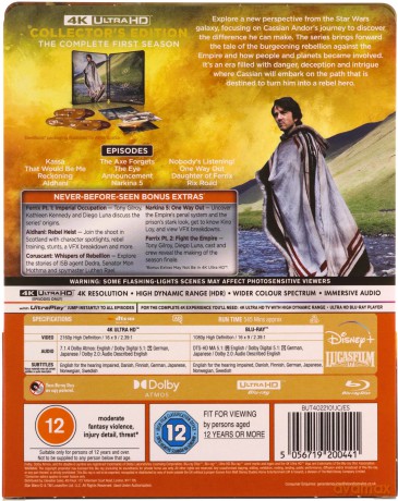 Andor Season 1 (steelbook) [3xBlu-Ray 4K]+[3xBlu-Ray]