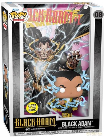 DC POP! Comic Cover Vinyl Figur Black Adam (Glow-i [FIGURKA]
