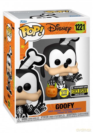 Disney POP! Vinyl Figur Skeleton Goofy (Glow-in-th [FIGURKA]