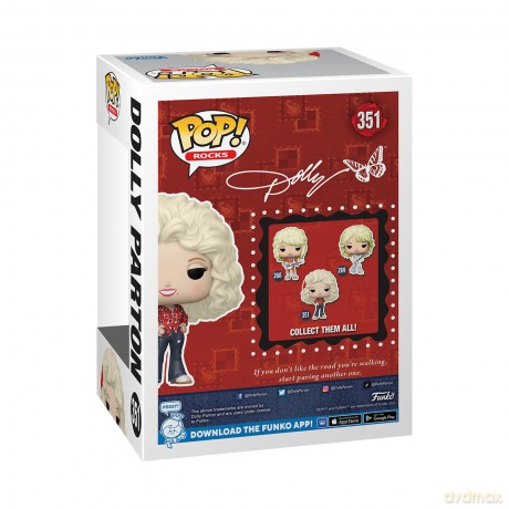 Dolly Parton POP! Rocks Vinyl Figur 77 tour 9 cm [FIGURKA]