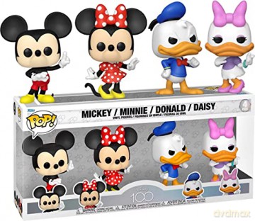 Funko Disney 100 Mickey Friends 4PK Mickey Minnie Donald Daisy POP Vinyl Figures [FIGURKA]