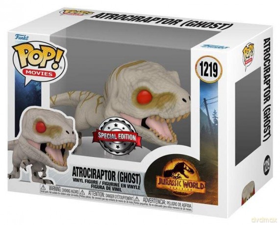 Jurassic World: Funko Pop! Movies - Jurassic World 3 - Atrociraptor (ghost) (vinyl Figure 1219) [FIGURKA]
