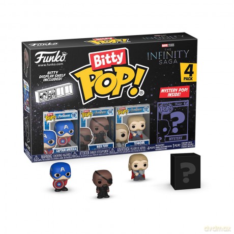 Marvel Bitty POP! Vinyl Figuren 4er-Pack Captain A [FIGURKA]
