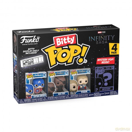 Marvel Bitty POP! Vinyl Figuren 4er-Pack Captain A [FIGURKA]