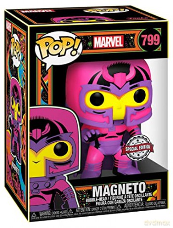 Marvel POP! Vinyl Figur Black Light- Magneto Exclu [FIGURKA]