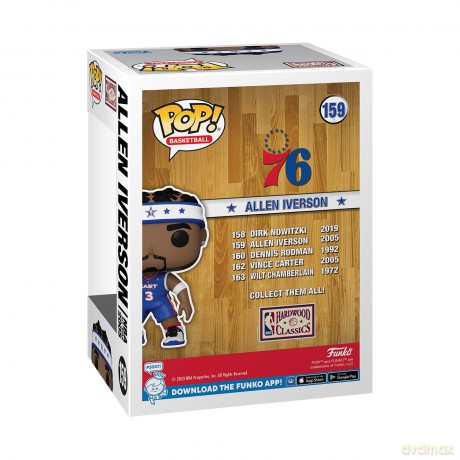 NBA Legends POP! Sports Vinyl Figur Allen Iverson [FIGURKA]