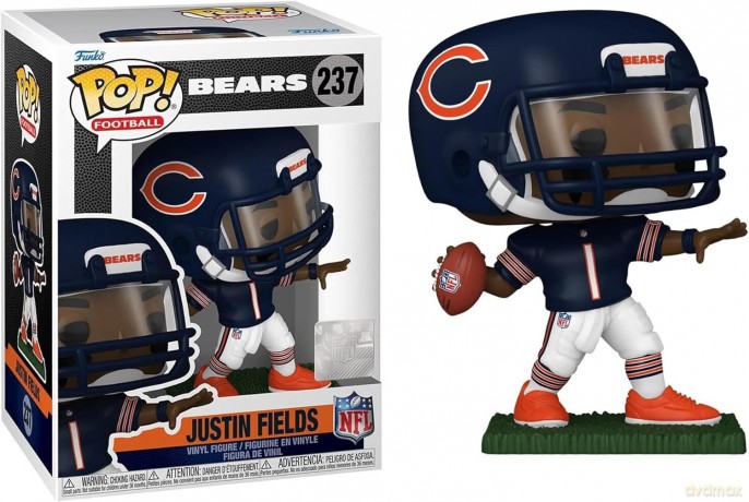 NFL POP! Football Vinyl Figur Bears - Justin Field [FIGURKA]