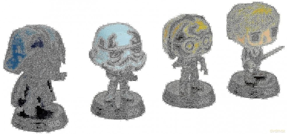 Star Wars POP! Movies Vinyl Figuren 4er-Pack Retro [FIGURKA]