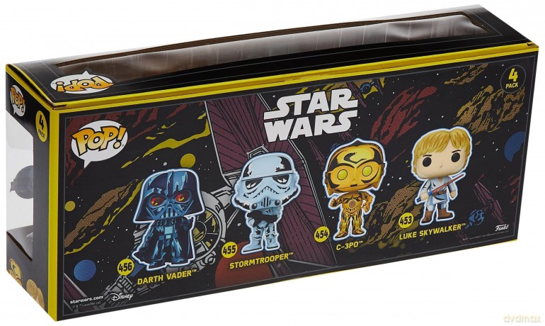 Star Wars POP! Movies Vinyl Figuren 4er-Pack Retro [FIGURKA]