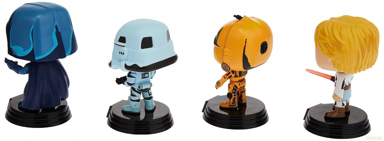 Star Wars POP! Movies Vinyl Figuren 4er-Pack Retro [FIGURKA]