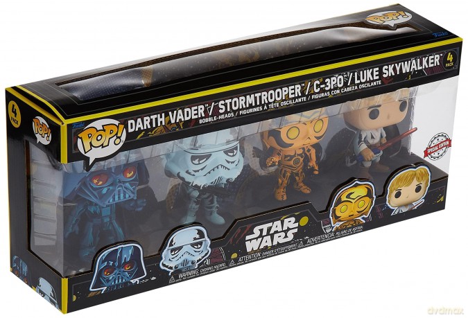 Star Wars POP! Movies Vinyl Figuren 4er-Pack Retro [FIGURKA]