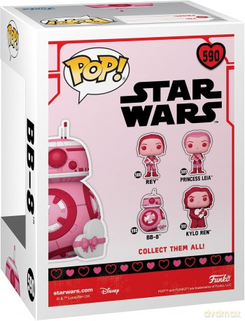 Star Wars Valentines POP! Star Wars Vinyl Figur BB [FIGURKA]