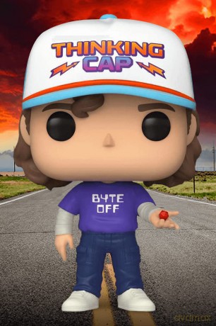 Stranger Things: Funko Pop! Television - Dustin With Byte Off Shirt (vinyl Figur [FIGURKA]