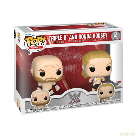 WWE POP! Vinyl Figuren 2er-Pack Rousey/Triple H 9 [FIGURKA]