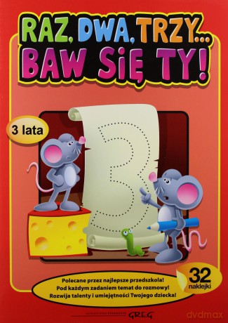 Raz Dwa Trzy Baw Się Ty 3 Lata [KSIĄŻKA]