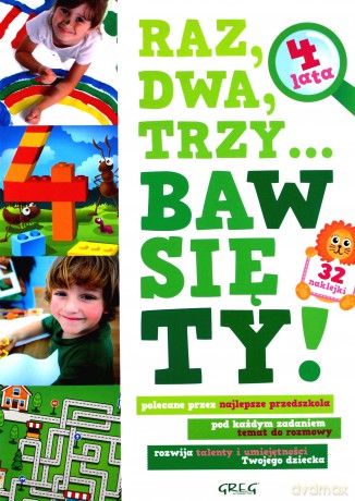 Raz Dwa Trzy Baw Się Ty 4 Lata [KSIĄŻKA]