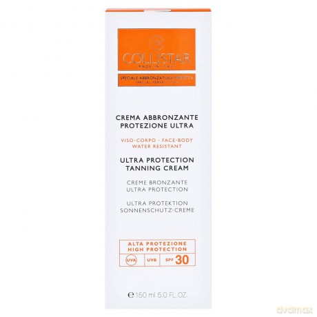 Collistar Ultra Protection Tanning Cream Spf 30 150ml
