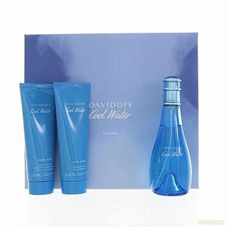 Davidoff Set (Cool Water (W) Woda toaletowa 100ml + Body Lotion 75ml + Shower Gel 75ml)
