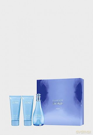 Davidoff Set (Cool Water (W) Woda toaletowa 100ml + Body Lotion 75ml + Shower Gel 75ml)