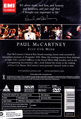 Paul Mccartney: Ecce Cor Meum [DVD]