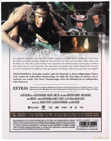 Greystoke: The Legend of Tarzan, Lord of the Apes (Greystoke: Legenda Tarzana, władcy małp) (mediabook) [Blu-Ray]+[DVD]