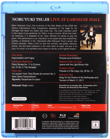 Nobuyuki Tsujii - Live At Carnegie Hall [Blu-Ray]