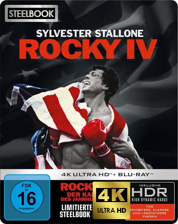 Rocky IV (steelbook) [Blu-Ray 4K]+[Blu-Ray]