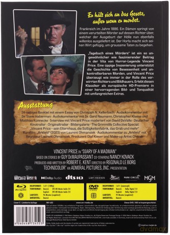 Diary of a Madman (mediabook) [Blu-Ray]+[DVD]