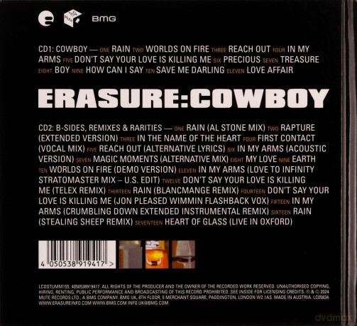 Erasure: Cowboy (2024 Expanded) (Mediabook) [2CD]