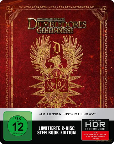 Fantastic Beasts: The Secrets of Dumbledore (Fantastyczne zwierzęta: Tajemnice Dumbledore'a) (steelbook) [Blu-Ray 4K]+[Blu-Ray]