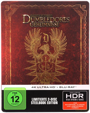 Fantastic Beasts: The Secrets of Dumbledore (Fantastyczne zwierzęta: Tajemnice Dumbledore'a) (steelbook) [Blu-Ray 4K]+[Blu-Ray]