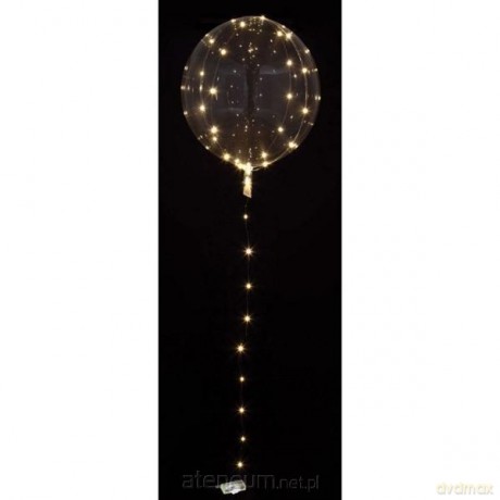 Balon foliowy przezroczysty z lampkami led