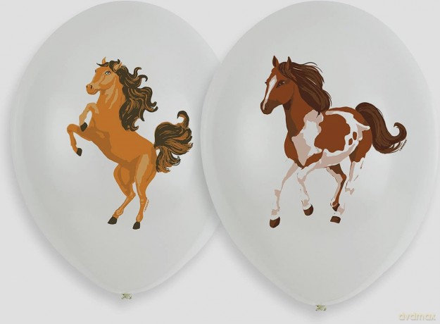 Balony lateksowy Piękne konie 27 cm