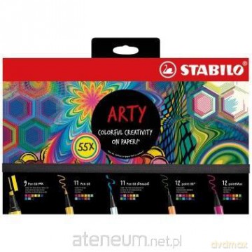 Cienkopisy i flamastry Arty Creative Set 55szt