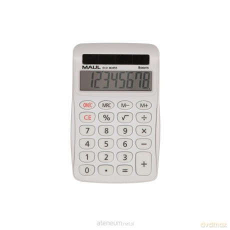 Kalkulator biurkowy ECO MJ455 8-pozycyjny biały