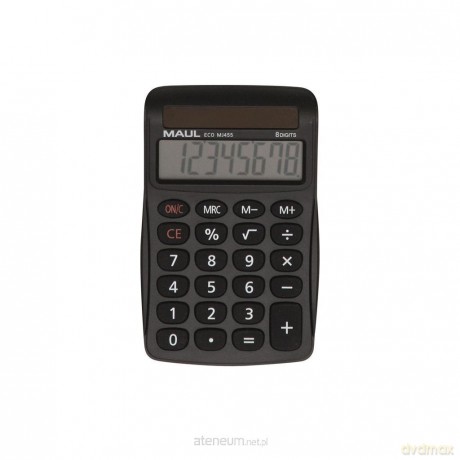 Kalkulator biurkowy ECO MJ455 8-pozycyjny czarny