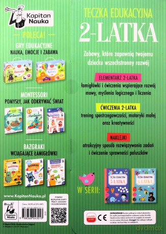 Kapitan Nauka. Teczka edukacyjna 2-latka [KSIĄŻKA]