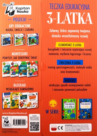 Kapitan Nauka. Teczka edukacyjna 3-latka [KSIĄŻKA]