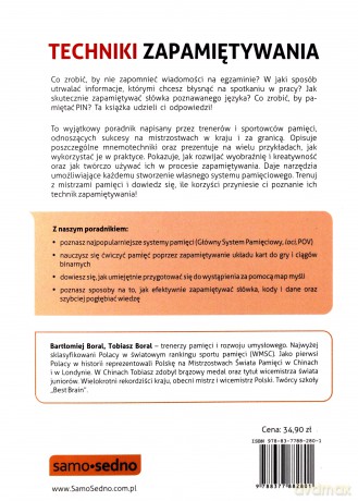 Techniki Zapamiętywania - Bartłomiej Boral, Tobiasz Boral [KSIĄŻKA]