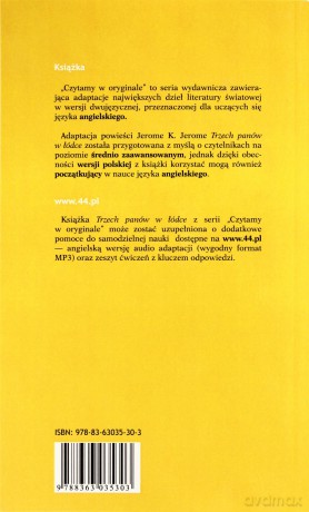 Trzech Panów w Łódce Wer. Ang-Pol Czytamy w Oryginale Wielkie Powieści - Jerome K. Jerome [KSIĄŻKA]