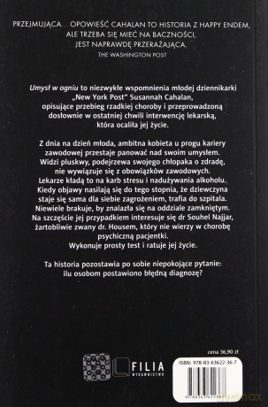 Umysł w Ogniu - Susannah Cahalan [KSIĄŻKA]